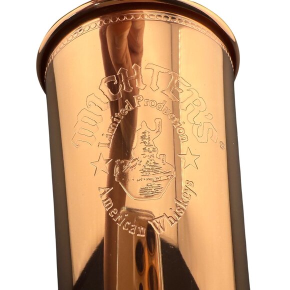 Michters Copper Julep Cup Embossed Design Whiskey Limited Edition With Box - Picture 2 of 7